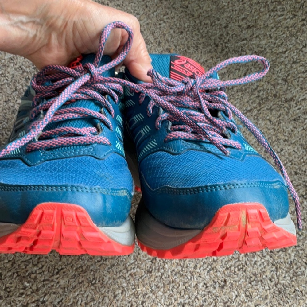 ASICS blue athletic shoes - Picture 4 of 15
